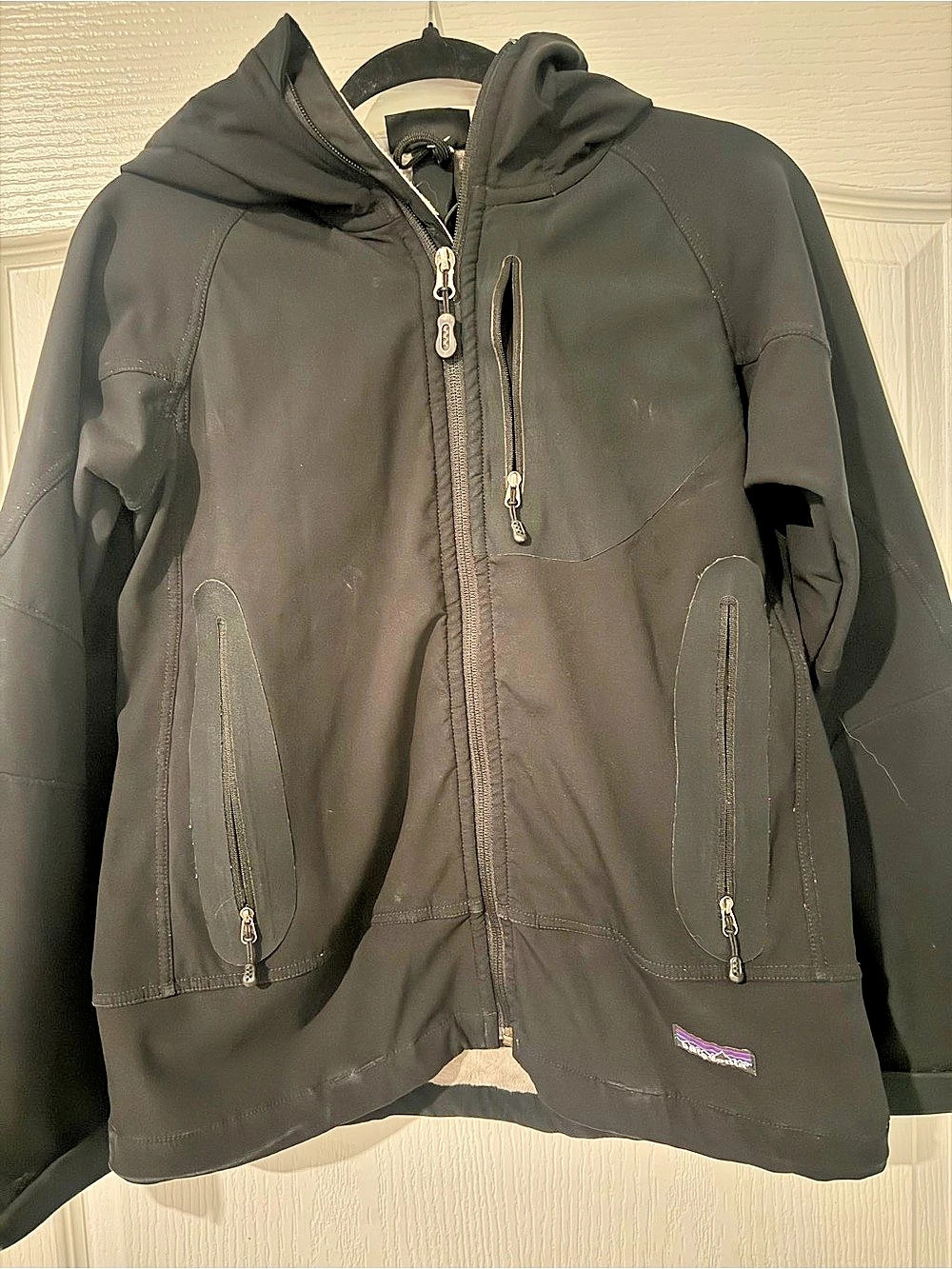 Patagonia Black Hooded Ski Jacket